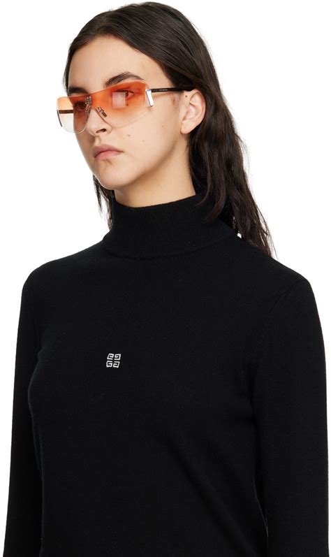 givenchy orange sunglasses|givenchy large modern sunglasses.